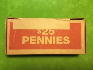 Lot#2500 Lincoln Cents 1959 To 2025 Full Bank Box 50 Rolls$$$$ - Picture 1 of 5