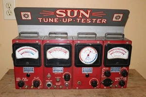 Vintage 1950s Sun Tune Up Tester Motor Ignition Distributor Vacuum Mechanic Tool - Picture 1 of 20