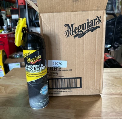 6 pack Meguiar's Carpet & Upholstery Cleaner Car Upholstery Fabric Cleaner - Image 1 of 4