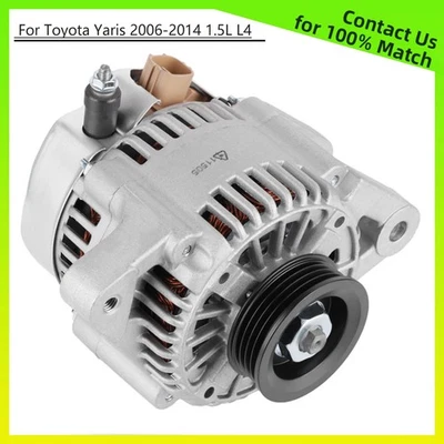 80Amp Alternator for Toyota Yaris 1.5L 2006 2007 2008 2009 2010 2011 2012-2014 - Image 1 of 4