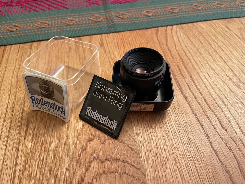 Lente de ampliación Rodenstock Rogonar-S 75 mm f/4,5 de colección Alemania en caja con tapa EXCELENTE Foto 1 de 1