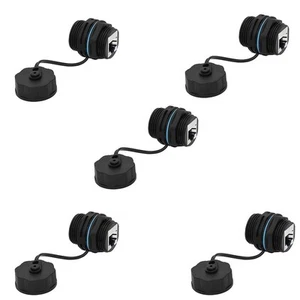 5 Stück LAN-Kabelstecker für Schalttafelmontage mit Staubkappe S3J48667 - Bild 1 von 9