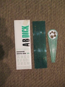 Guía de letras mimeógrafo AB DICK #684 y brújula de seguridad - Imagen 1 de 1