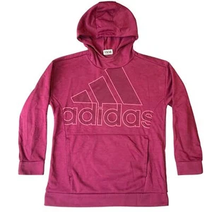 Adidas Girl’s Long Sleeve Hoodie size XL (16), Berried Pink, with Hand Warmer - Picture 1 of 10