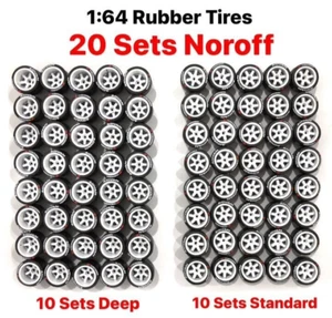 1:64 Gummireifen & -felgen - TE37 Offset hinten und normal vorne - 20 Sätze - Bild 1 von 6