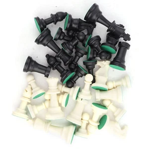 (Grande-75mm) 32 PIEZAS Piezas de Ajedrez Plástico Juego de Ajedrez Piezas de Ajedrez Solo CH - Imagen 1 de 22