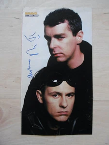Pet Shop Boys Band firmado 6x11 pulgadas revista-imagen autógrafos - Imagen 1 de 1