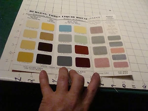 Check it out: COLOR CARD-burgess-fobes liquid paint, 100% pure house paint - Picture 1 of 3