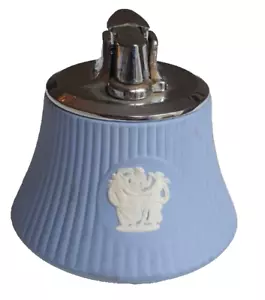 Vintage WEDGEWOOD Blue Jasperware RONSON Table Lighter - Picture 1 of 2