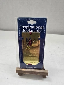 Proverbs 17:17 Gold Metal Inspirational Bookmark by Roman, Inc No Tracking - Picture 1 of 3