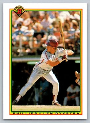 1990 Bowman #152 Len Dykstra Philadelphia Phillies - Image 1 of 2