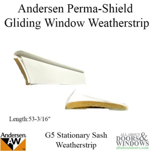 Andersen Weatherstrip For Andersen Perma Shield Sliding Windows White Seal - Picture 1 of 2