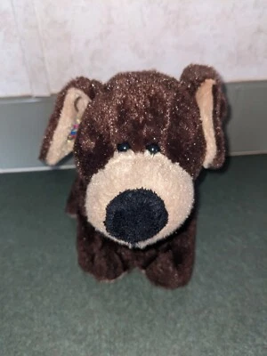 Webkinz Mocha Pup HM348 Puppy Dog Brown Tan  Plush Stuffed Animal Toy 10 in - Image 1 of 4