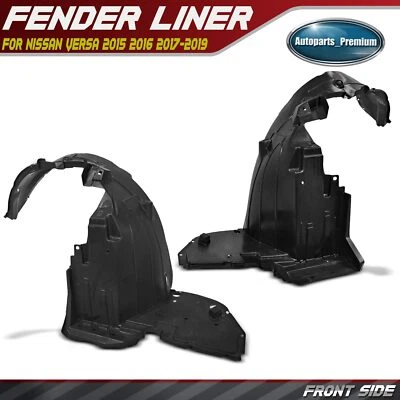 2x Guardabarros Interior PP Delantero Protector contra Salpicaduras Protector para Nissan Versa 2015-2019 Foto 1 de 4