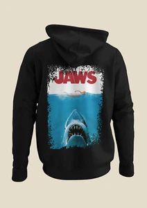 Jaws - Movie Poster inspired Unisex Black Hoodie - Picture 1 of 1