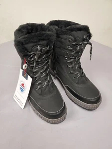 Pajar Darnell Waterproof Impermeable Black Snow Boots Size 10 - Picture 1 of 9