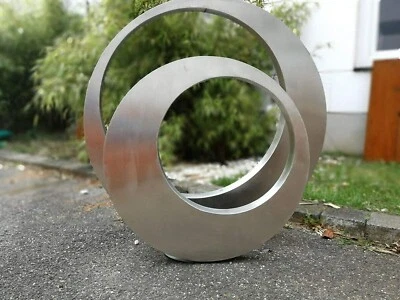 2St. Stainless Steel Gartenstecker Gartenskulptur Figur Edelstahl 75*5cm,55*5cm - Bild 1 von 4