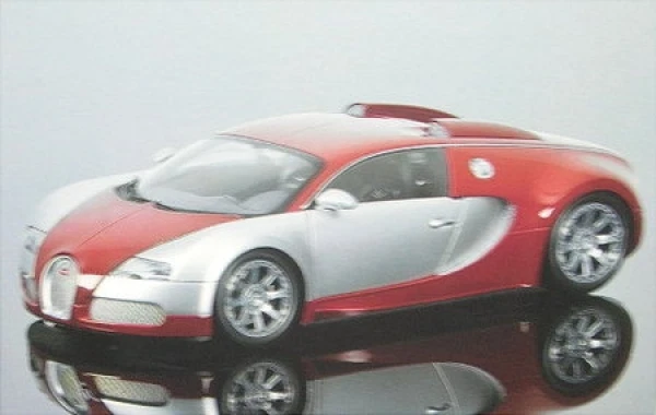 Bugatti Veyron Centenary Edition (Chrome/Red) 2009 - Image 1 of 1