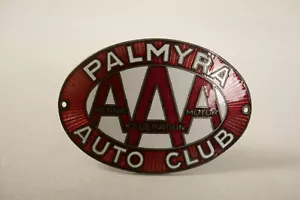 Palmyra AAA Auto Club (R3F/JSF6) Penna Federation Motor emailliertes Kühlerabzeichen - Bild 1 von 9