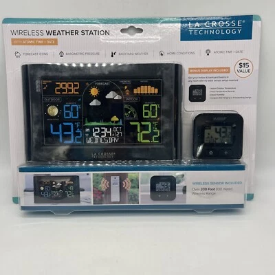 La Crosse Technology Wireless Weather Station With Bonus Display & sensor - Image 1 of 4