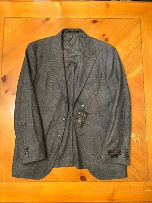 Made In USA - 40S - Donegal Tweed - Wool Joseph Abboud-Jacket- Grey - Slim Fit - Image 1 of 4