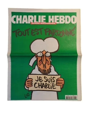 CHARLIE HEBDO n°1178 - JANVIER 2015 - TOUT EST PARDONNE - JE SUIS CHARLIE - LUZ - Photo 1/2