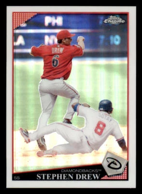 2009 Topps Chrome Refractors #95 Stephen Drew - Image 1 of 2