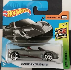 2019 Hot Wheels 17 Pagani Huayra Roadster HW Exotics Short Card 119/365 #2/10 - Picture 1 of 9