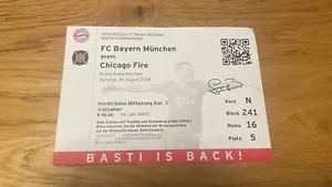 FC Bayern vs. Chicago Fire Abschiedsspiel B. Schweinsteiger - Sammlerticket - Bild 1 von 2