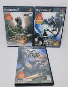 PS2 Monster Hunter & 2 DOS & G 3 Games Set From Japan CAPCOM Playstation 2 - Picture 1 of 12