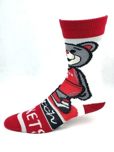 Houston Rockets Basketball Clutch Mascot Crew Socks - Picture 1 of 2