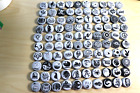 100 BLACK & WHITE BOTTLE CAPS NO DENTS MIXED LOTS FAST SHIPPING!