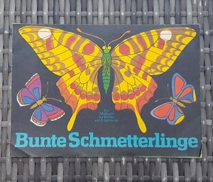 DDR Malbuch " Bunte Schmetterlinge " Malheft Planet Verlag 1985 - Bild 1 von 3