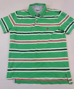 Brooks Brothers Est 1818 Men’s Slim Fit Size M Green Striped Polo Shirt - Picture 1 of 5