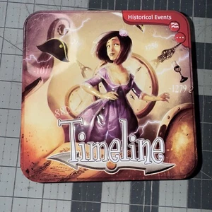Asmodee Timeline Historical Events Game 110 Cards w/ Tin Instructions Complete - Bild 1 von 4
