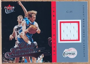 2004-05 FLEER ULTRA CHRIS KAMAN #D/349 SEASON CROWNS GU JERSEY CLIPPERS - Picture 1 of 2
