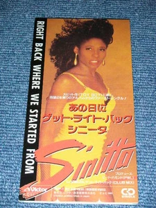 SINITTA Japan 1990 Tall 3" CD Single RIGHT BACK WHERE WE STARTED FROM - Imagen 1 de 5
