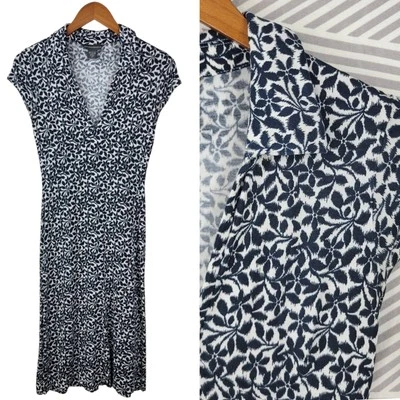 Vintage Banana Republic Dress Size XS Floral Knee Length alt Polo Silk Blend - Image 1 of 4