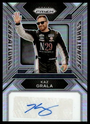 2024 Panini Prizm Nascar  Sensational Signatures Silver Kaz Grala Auto #SS-KGA - Image 1 of 2