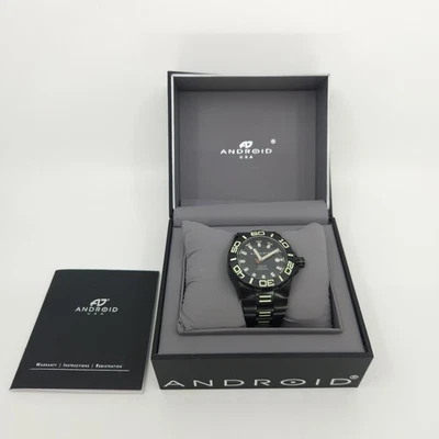 Android мужские биолюминесцентные автоматические часы модель AD672 + руководство + коробка - Изображение 1 из 4