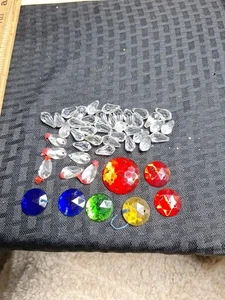 Assorted faceted acrylic craft gems - Picture 1 of 10