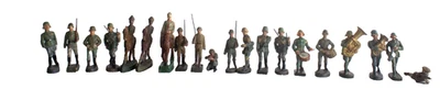 1910-1930 Lote de 20 Soldados Composición Alemanes Escala 7-7,5cm Primera Guerra Mundial/Segunda Guerra Mundial Foto 1 de 4