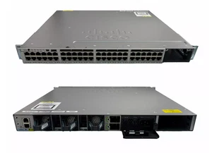 Switch Cisco WS-C3850-48P-S 48x 1GbE PoE+ 1x PSU 715W Rack Ears - Zdjęcie 1 z 5