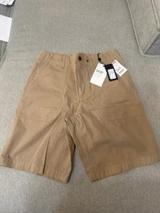 Rag & Bone Ermine Cliffe Peached Cotton Field Shorts Khaki Tan Teenager 28 NWT - Picture 1 of 5