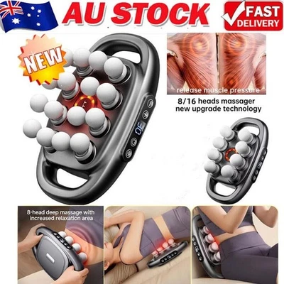 Upgraded 8-16Heads Massage Gun Deep Tissue Electric Massager Relieve Muscle Pain - image 1 of 4