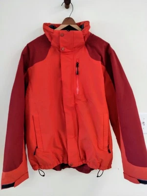 Lands’ End Men’s Squall Insulated Winter Jacket L Orange Red Water-Resistant - Image 1 of 4