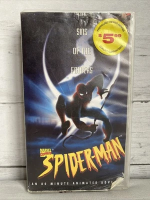 SPIDER-MAN The Sins of the Fathers (VHS, 1997) Marvel Films ROGERS VIDEO Read - Image 1 of 4