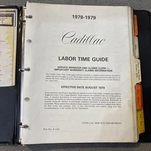 1978-1979 Cadillac Labor Time Guide in Binder - Original and Complete - Bild 1 von 17