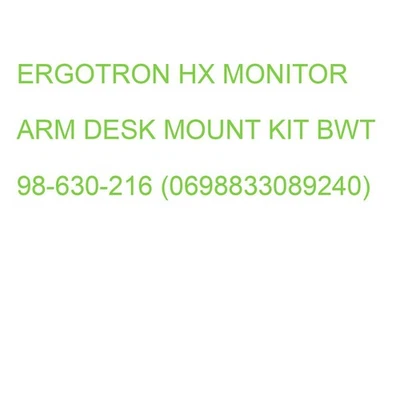 ERGOTRON HX, Monitor, Arm, Desk, Mount, Kit, Bwt 98-630-216 (0698833089240) - Bild 1 von 2