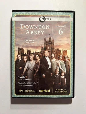 Downton Abbey сезон 6 DVD последний сезон 3 диска набор PBS Masterpiece британское издание - Изображение 1 из 4